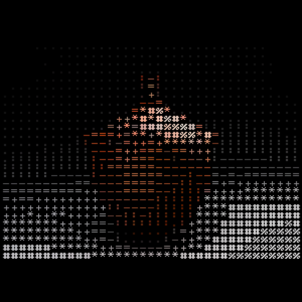 thumbnail image depicting an ASCII art vase